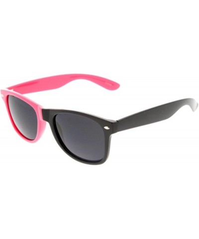 Half and Half Color Horn Rimmed Sunglasses Party Rock LMFAO Bud Basketball Commercial (Pink-Black) - CT11988CM2B $8.59 Wayfarer