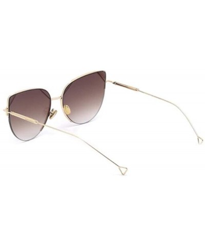 Fashion sunglasses cat eyes cat ears metal sunglasses women - C - C418SM40ZQA $34.94 Cat Eye