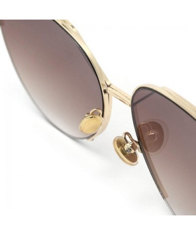 Fashion sunglasses cat eyes cat ears metal sunglasses women - C - C418SM40ZQA $34.94 Cat Eye