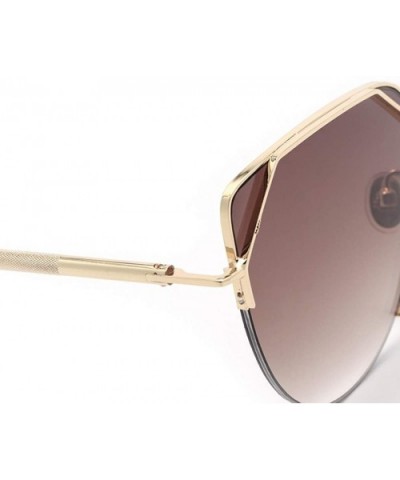 Fashion sunglasses cat eyes cat ears metal sunglasses women - C - C418SM40ZQA $34.94 Cat Eye