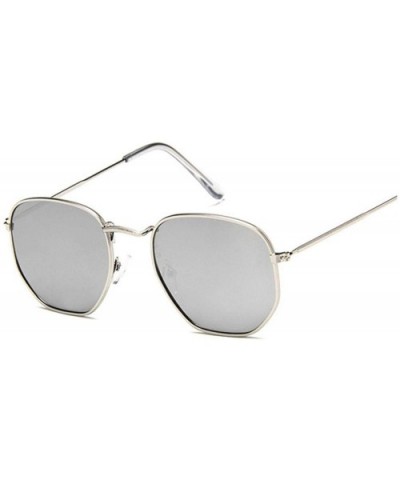 Polygonal Sunglasses Women Glasses Luxury Retro Metal Sun Vintage Mirror Oculos De Sol Feminino UV400 - CO197A39TRZ $24.36 Sq...