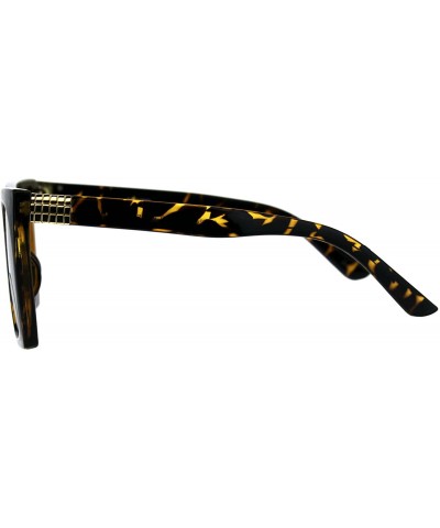 Impact Resistant Glass Lens Sunglasses Womens Oversized Square Fashion - Tortoise - CX18GQTRKEI $7.18 Oversized