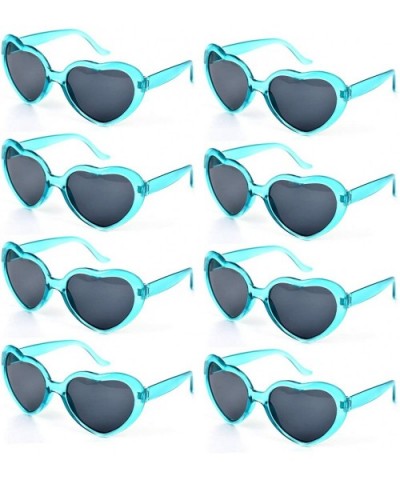 YVENIGHT 8 Pack of Neon Colors Heart Shaped Sunglasses in Bulk for Women Bachelorette Party Favors Accessories - CU196T7E8U8 ...