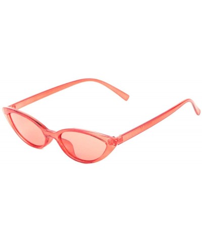 Sharp Round Cat Eye Crystal Color Sunglasses - Red - C51985ZSQIE $13.22 Cat Eye