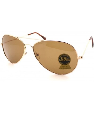 Large Rimless Aviator Sunglasses Mirror Lens Runway Fashion Mens Womens Eyewear - Gold - CO17YDGL6YW $5.73 Square