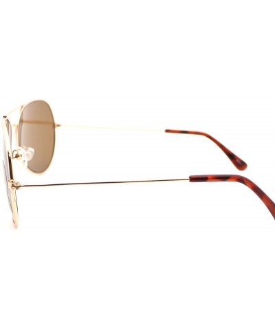 Large Rimless Aviator Sunglasses Mirror Lens Runway Fashion Mens Womens Eyewear - Gold - CO17YDGL6YW $5.73 Square