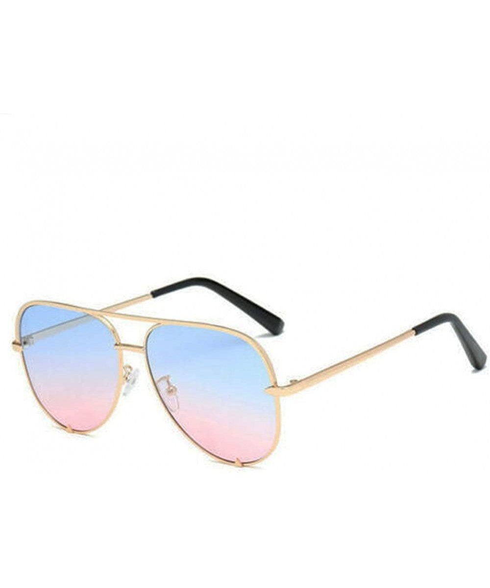 QUAY Australia X Desi Perkins Key Sahara Fade Sunglasses Mini Aviator - Gold Pink - CC18ZIKDN5O $7.72 Oversized