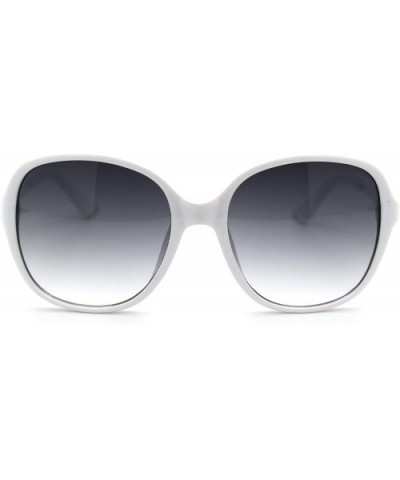 Womens Classic 90s Plastic Minimal Butterfly Sunglasses - White Smoke - CR18UQH647G $5.28 Butterfly
