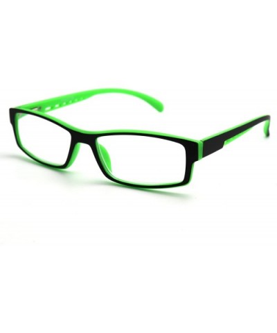 6904 SECOND GENERATION Semi-Rimless Flexie Reading Glasses NEW - Z4 Matte Black Green 2 Tone - CL18EWACX2H $14.72 Semi-rimless