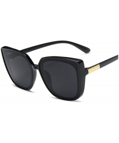 Cateye Designer Sunglasses Women 2019 Retro Square Glasses Women/Men Luxury Oculos De Sol - Black Gray - CL19857ERNO $29.62 O...