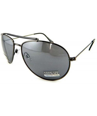 New Promotional Budget Teardrop Metal Aviator Sunglasses - Gunmetal - C511F4FODH9 $6.33 Aviator