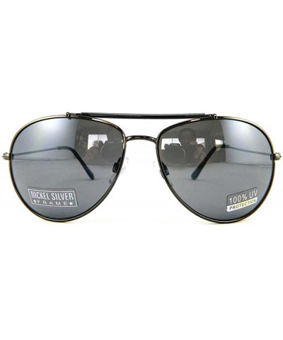 New Promotional Budget Teardrop Metal Aviator Sunglasses - Gunmetal - C511F4FODH9 $6.33 Aviator