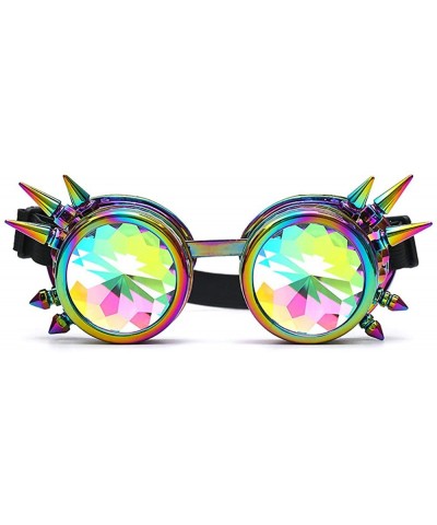 Glasses Vintage Party Sunglasses Steampunk Goggles Colorful Fashion Eyeglasses - B - C618YSL3OCU $6.01 Goggle