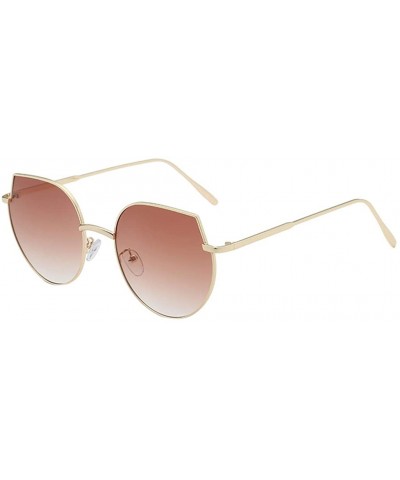Polarized Sunglasses Metal Frame Sunglasses Vintage Style Sunglasses - D - CY18TQU05KW $5.10 Wrap