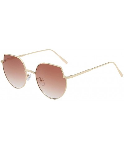 Polarized Sunglasses Metal Frame Sunglasses Vintage Style Sunglasses - D - CY18TQU05KW $5.10 Wrap