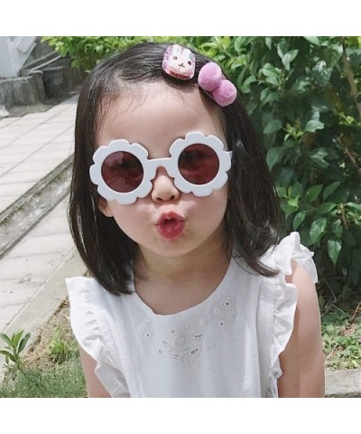 Sun Flower Round Cute Kids Sunglasses for Boy Girl Lovely Baby Glasses Children UV400 - C4 - C2198UH0T4D $7.75 Round