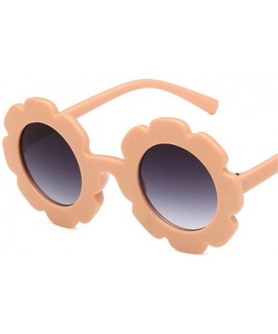 Sun Flower Round Cute Kids Sunglasses for Boy Girl Lovely Baby Glasses Children UV400 - C4 - C2198UH0T4D $7.75 Round