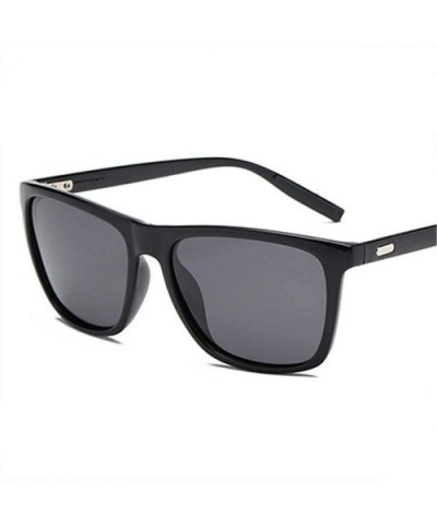 Classic Polarized Sunglasses Men Retro Brand Designer Sun Glasses Black Multi - Black - CO18XDWX64Q $5.39 Aviator