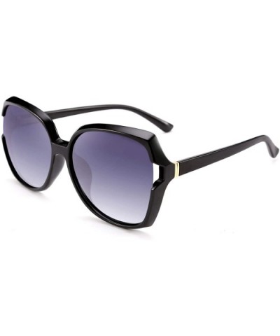 Women Polarized Sunglasses Classic Oversized Cateye Sparkling Design Anti Glare B2559 - Black - CR193XDSYDW $11.77 Square