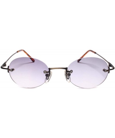 Genuine Vintage 80s Style Hip Hop Dapper Round Sunglasses - Bronze - C118W0QK3YL $8.46 Round