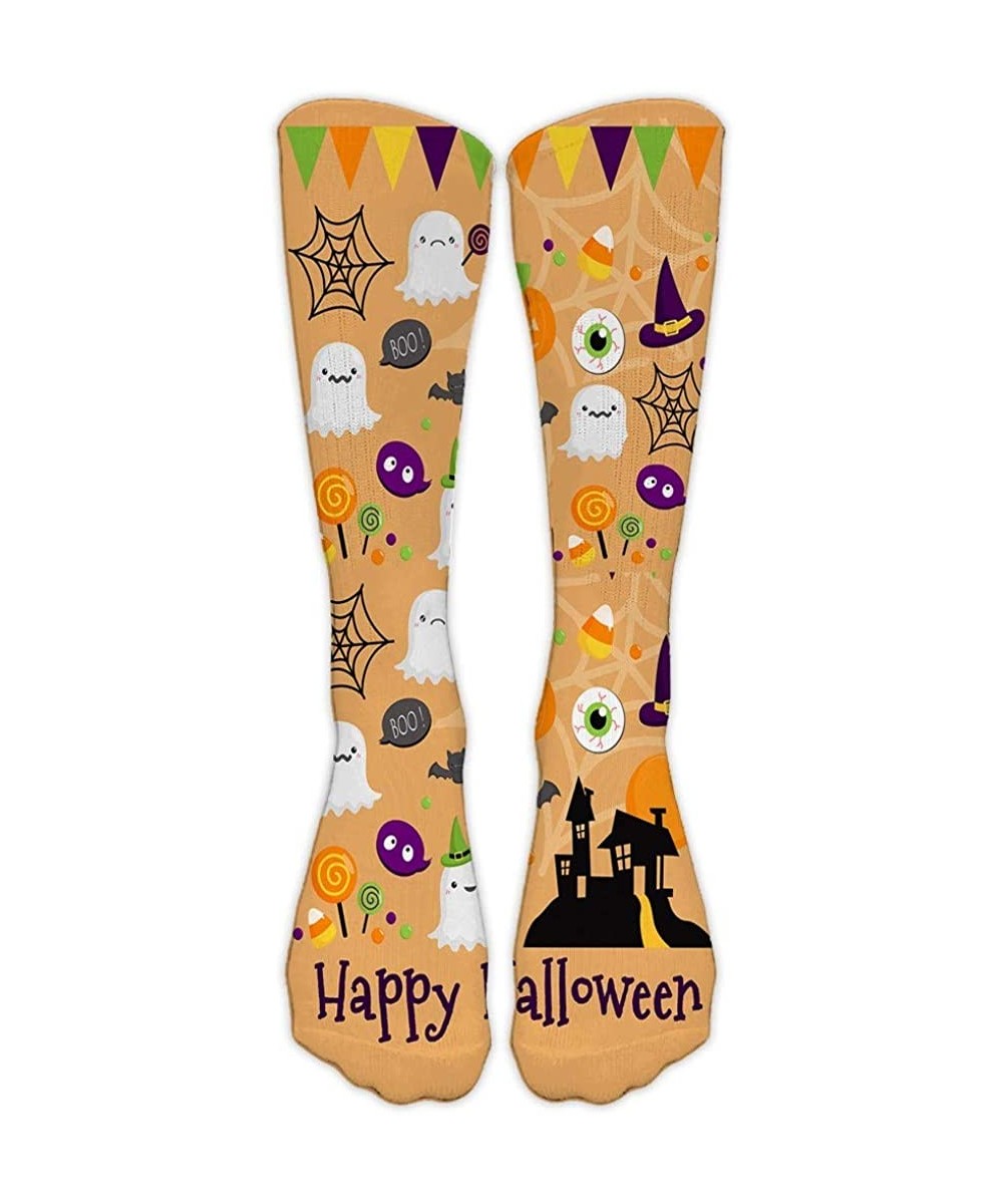 Fashion Socks Casual Business Socks 3D Halloween Pumpkin Printing Medium Sports Socks Funny Novelty Cotton Socks - CS18YSRMTG...