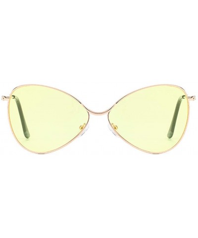 Unisex Fashion Rimless Polarized Sunglasses Lightweight UV400 Lens - Yellow - CF1903Y23HS $7.52 Oversized