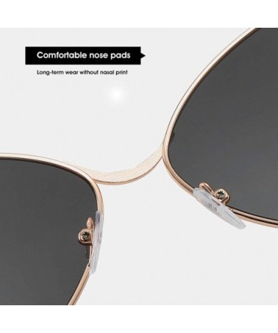 Unisex Fashion Rimless Polarized Sunglasses Lightweight UV400 Lens - Yellow - CF1903Y23HS $7.52 Oversized