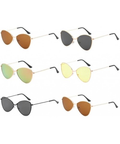 Unisex Fashion Rimless Polarized Sunglasses Lightweight UV400 Lens - Yellow - CF1903Y23HS $7.52 Oversized