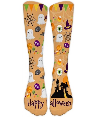 Fashion Socks Casual Business Socks 3D Halloween Pumpkin Printing Medium Sports Socks Funny Novelty Cotton Socks - CS18YSRMTG...