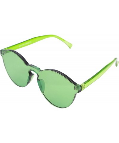 Stylish Round Transparent Lens Rimless Frame Sunglasses B1895 - Green - CQ184DNX6SR $6.60 Rimless