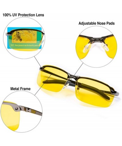 Original Night Driving Glasses Anti Glare - CP189QANY6I $11.83 Rectangular