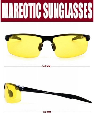 Night Vision/Blue Light Blocking sunglasses- HD Vision Yellow Lens Polarized Anti Glare Sunglasses - Sq-blak - CQ18S2L9MNZ $2...
