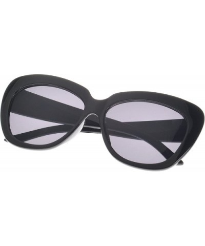 'Blair' Cat eye Fashion Sunglasses - Black - CD11O10G4BV $4.86 Wayfarer