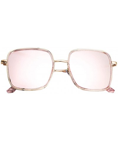 Fashion Sunglasses for Women Polarized Oversized Classic Retro Design Style Womens Sunglasses - Pink - CF18SZLTK8D $7.62 Sport