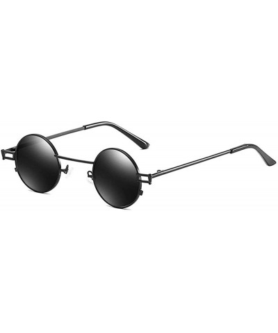 2019 Vintage Round Punk Metal Frame Myopia Polarized Sunglasses Men and Women Classic Retro Sunglasses - CR18SYUXQU0 $12.88 R...
