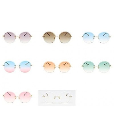 Vintage Frameless Ocean Film Sunglasses Goggles for Women Men Retro Sun Glasses Eyes Protection - Style4 - C518RNCY774 $4.16 ...