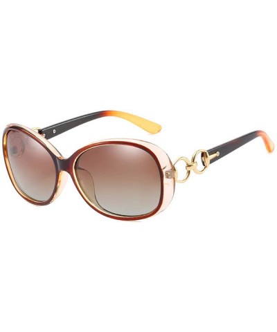 Polarized sunglasses - elliptical frame sunglasses - driving glasses for ladies - A - CE18QQ0K2ZT $24.35 Aviator