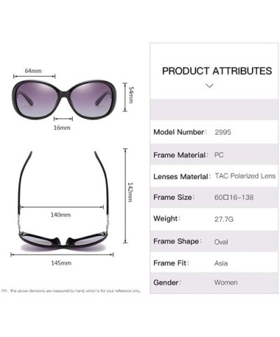 Polarized sunglasses - elliptical frame sunglasses - driving glasses for ladies - A - CE18QQ0K2ZT $24.35 Aviator