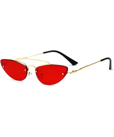 Metal Sunglasses Cat Eye Copy Sunglasses Sunglasses Foreign Trade Men And Women Personality Sunglasses - CY18XD650U6 $37.46 C...