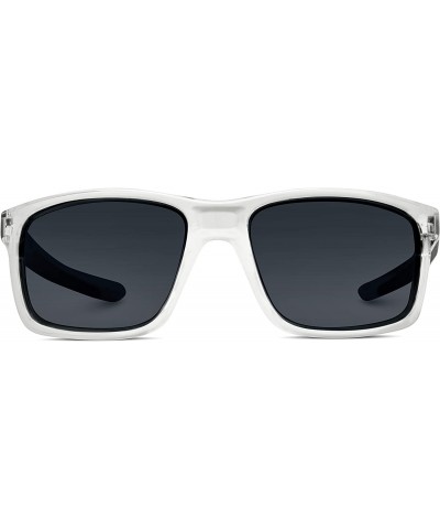 Polarized Driving Sunglasses - Clear Black Frame/ Black Lens - CV18IGIXKKR $10.57 Goggle