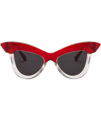 Women Cat Eye Sunglasses Retro Eyeglass Frame Eyewear Sunglasses - F - CZ18SCTKZZL $4.99 Cat Eye