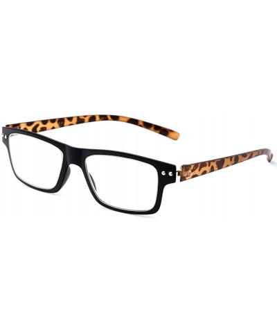 Light Weight Flexible Material Fashion Reading Glasses - Tortoise - CU12120NCW1 $7.22 Oversized