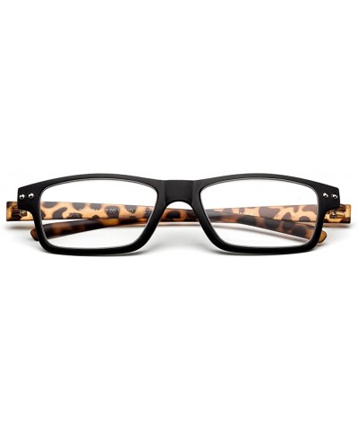 Light Weight Flexible Material Fashion Reading Glasses - Tortoise - CU12120NCW1 $7.22 Oversized