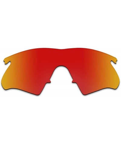 Anti-fading Polarized Replacement Lenses M Frame Heater Sunglasses - Fire Red -Polarized - CY18C5U5NNZ $14.46 Rectangular