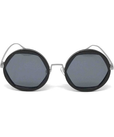 Polarized Women Classic Round Circle Plastic Frame Sunglasses with UV400 Lenses - DS 1630 - Made In ITALY - CZ18ER6WXT9 $16.3...