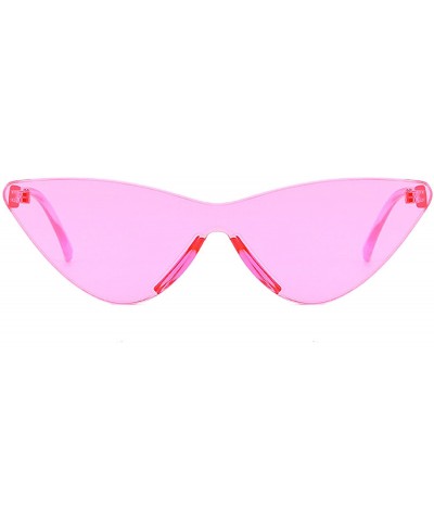 Lightweight Sunglasses for Men Women Triangle - Pink - CD18RNCNLKE $14.77 Square