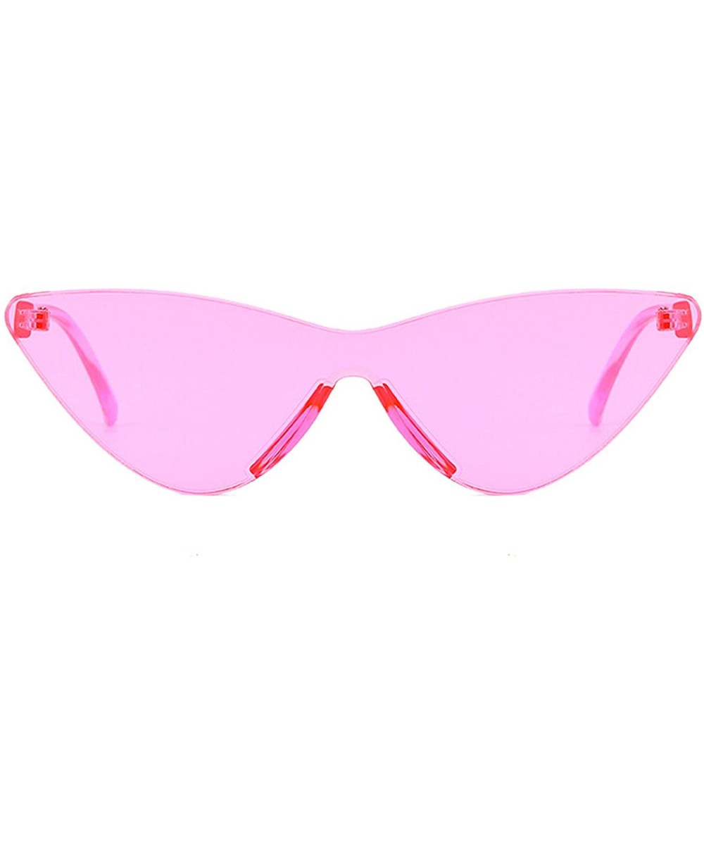 Lightweight Sunglasses for Men Women Triangle - Pink - CD18RNCNLKE $14.77 Square