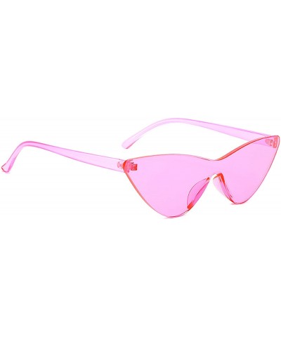 Lightweight Sunglasses for Men Women Triangle - Pink - CD18RNCNLKE $14.77 Square