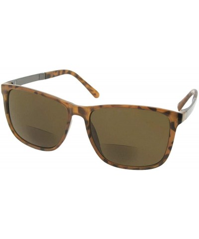 Square Bifocal Sunglasses B130 - Light Tortoise Brown Lenses - CG18OQYY9RK $14.05 Square