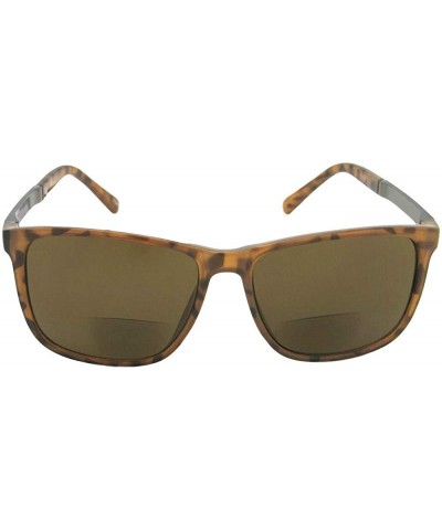 Square Bifocal Sunglasses B130 - Light Tortoise Brown Lenses - CG18OQYY9RK $14.05 Square